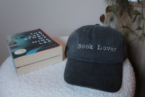 Book Lover — Embroidered Hat (Black) Rooted Book Lover Co