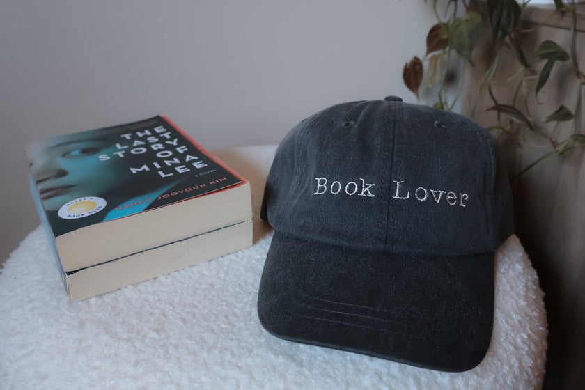 Book Lover — Embroidered Hat (Black) Rooted Book Lover Co