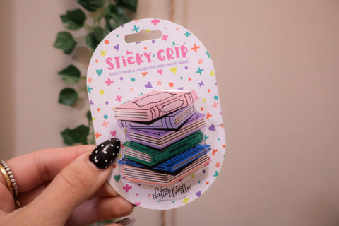 Cozy Book Stack – Kindle/Phone Grip Rooted Book Lover Co