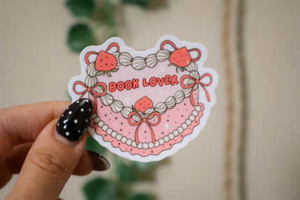 Book Lover Vinyl Sticker Rooted Book Lover Co