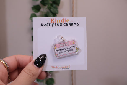 Hello, I’m Reading – Dust Plug Charm Rooted Book Lover Co