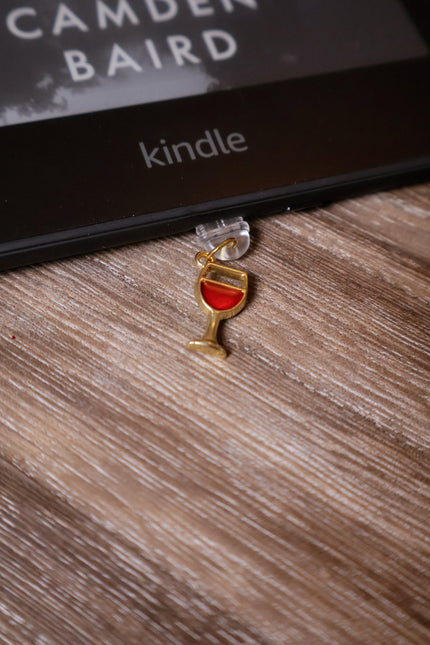 Wine Glass – Dust Plug Charm Rooted Book Lover Co