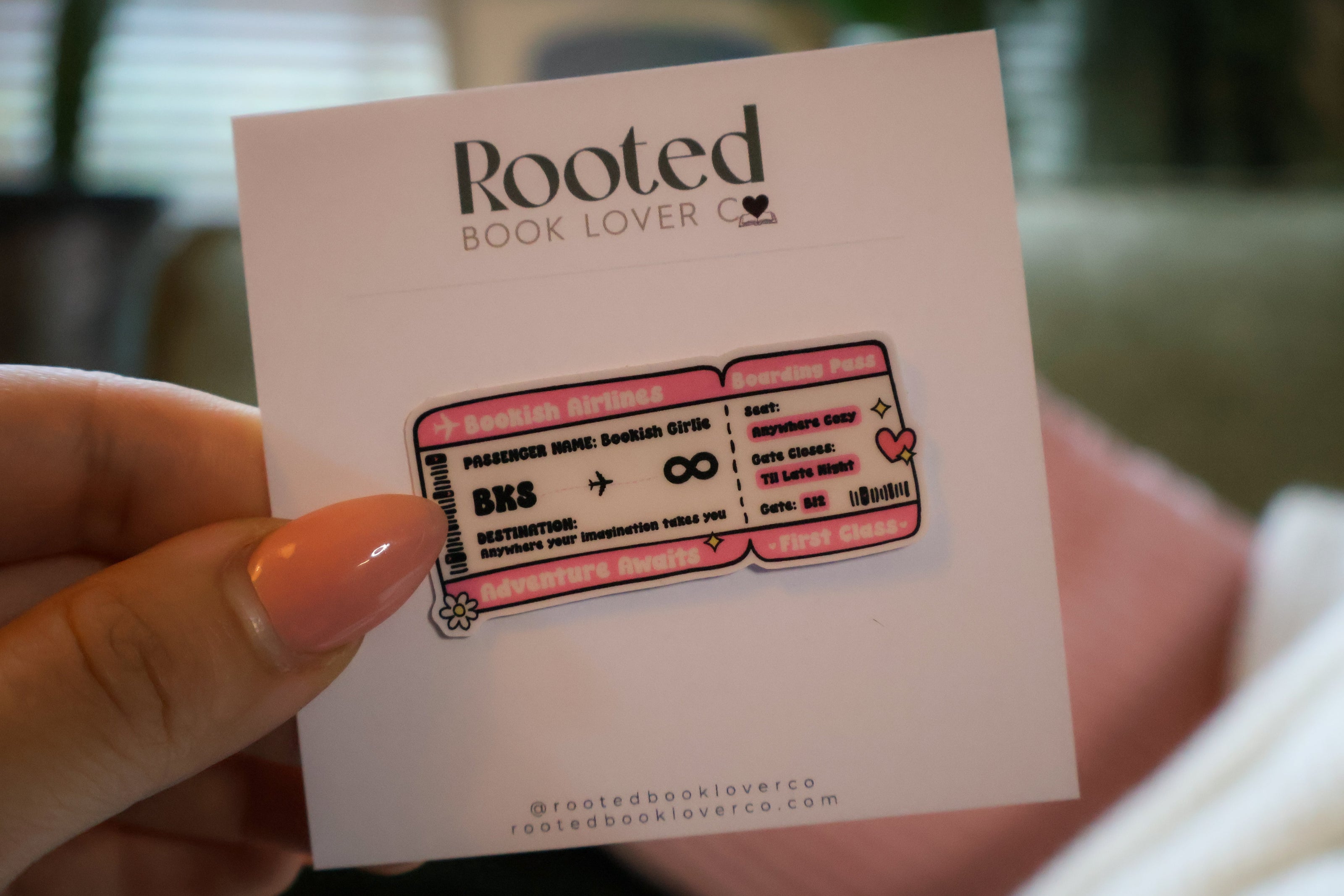 Bookish Stickers Rooted Book Lover Co