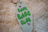 Book Club Babe Bookish Keyring Rooted Book Lover Co