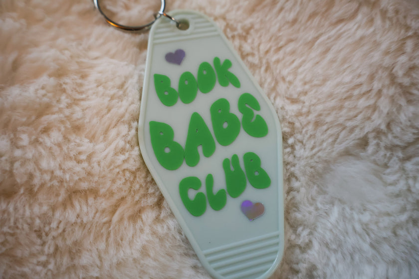 Book Club Babe Bookish Keyring Rooted Book Lover Co