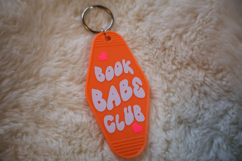 Book Club Babe Bookish Keyring Rooted Book Lover Co