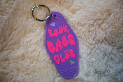 Book Club Babe Bookish Keyring Rooted Book Lover Co