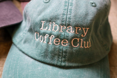 Library Coffee Club Hat Rooted Book Lover Co