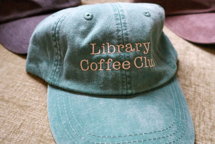 Library Coffee Club Hat Rooted Book Lover Co