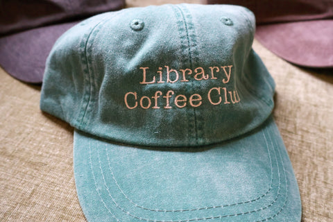 Library Coffee Club Hat Rooted Book Lover Co