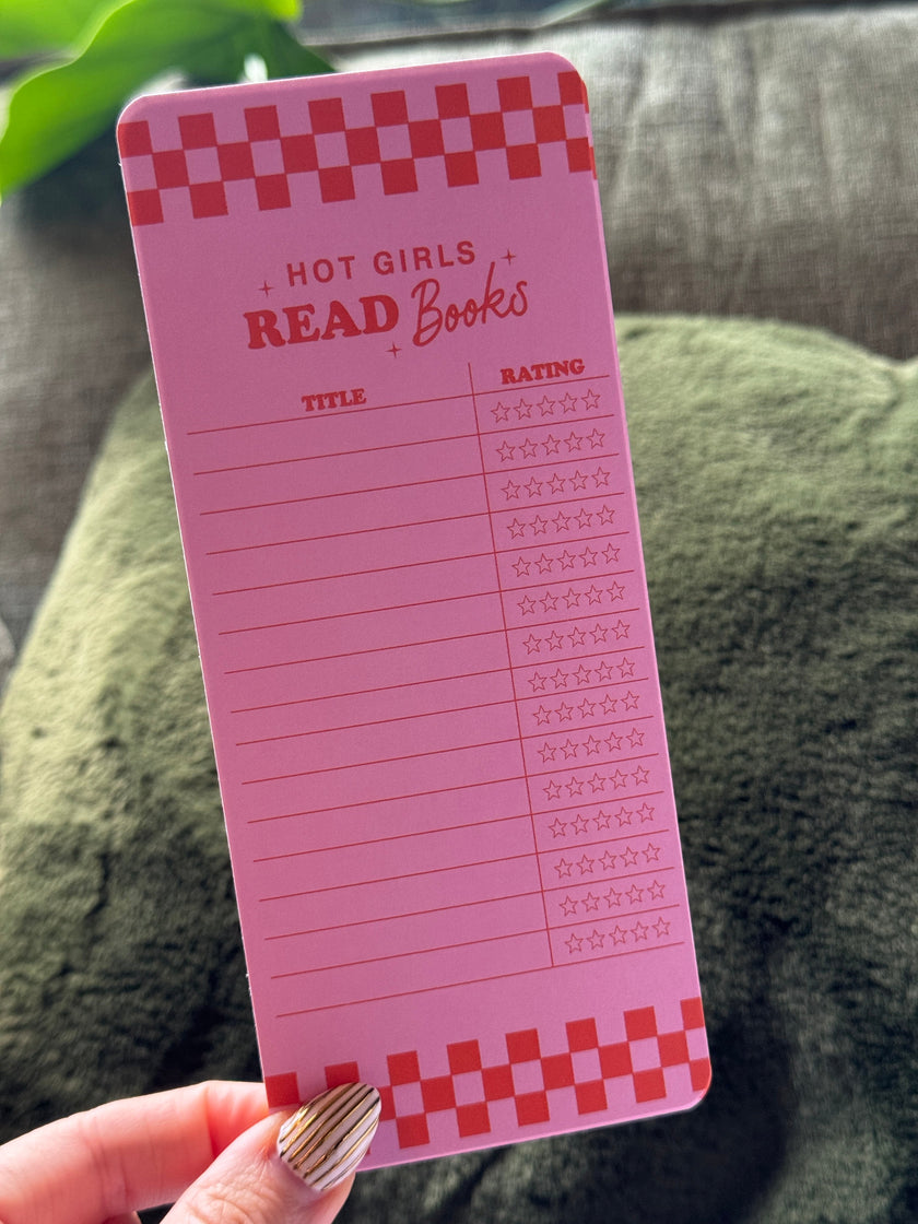 Hot Girls Read Books Reading Tracker Bookmark Rooted Book Lover Co