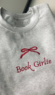 Book Girlie – Embroidered Sweatshirt Rooted Book Lover Co