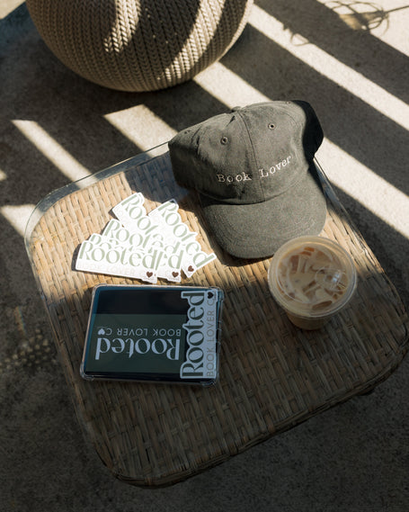 Book Lover – Embroidered Hat Rooted Book Lover Co