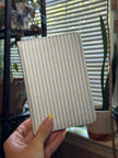 Soft Blue & White Striped Kindle 6 “ Case Rooted Book Lover Co