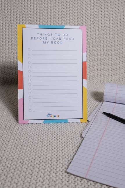 Before I Read My Book – Daily Checklist Pad Rooted Book Lover Co