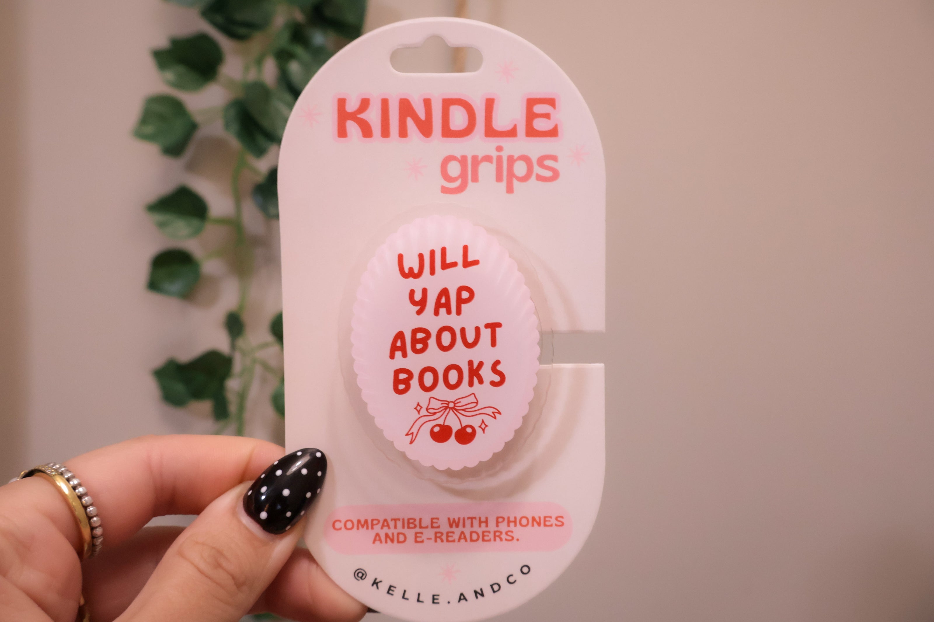 Will Yap About Books – Kindle/Phone Grip Rooted Book Lover Co