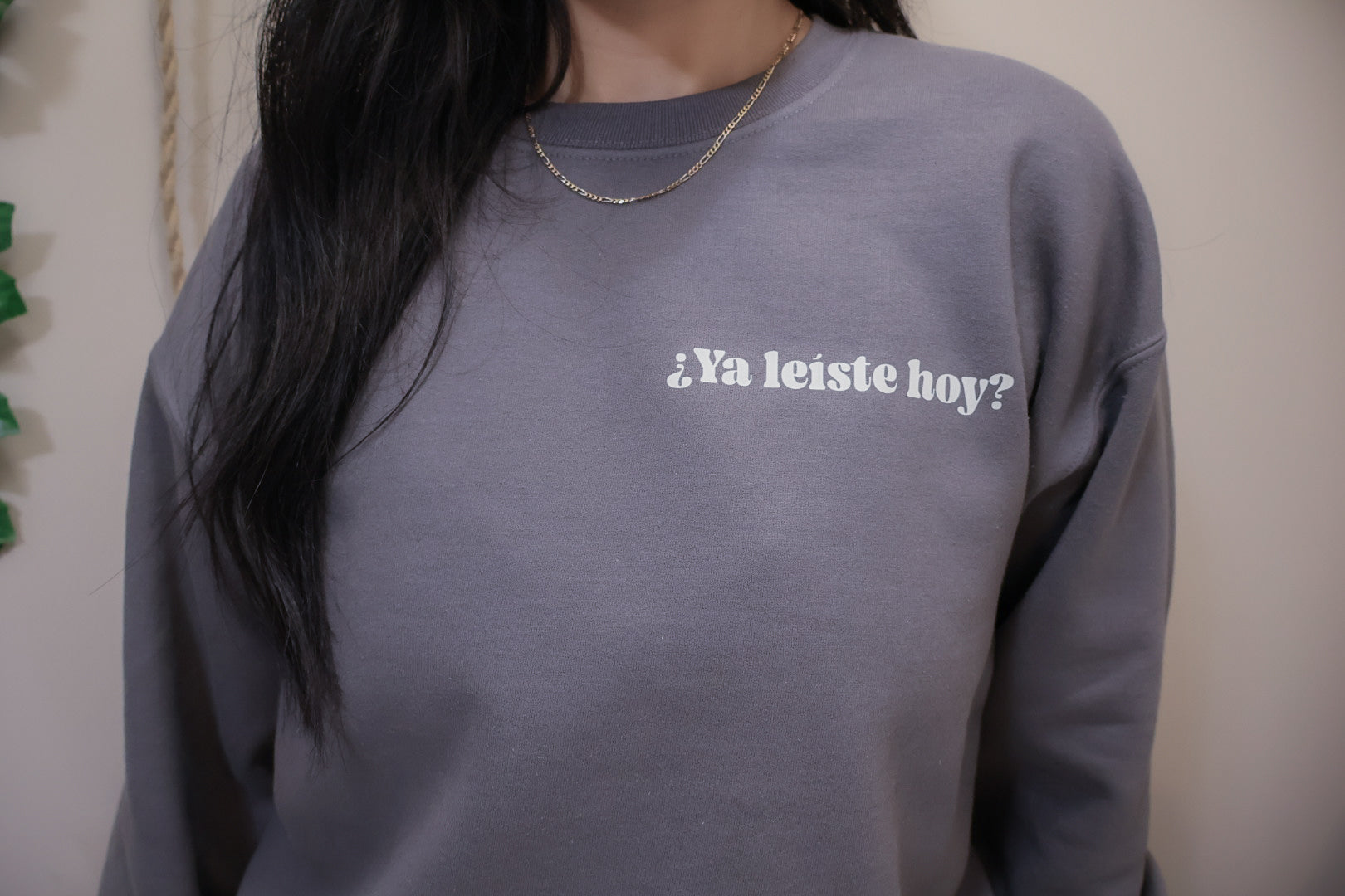 ¿Ya Leíste Hoy? — Literary Sweatshirt (Gray) Rooted Book Lover Co